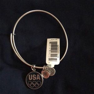 NWT Alex and Ani team USA bracelet blue